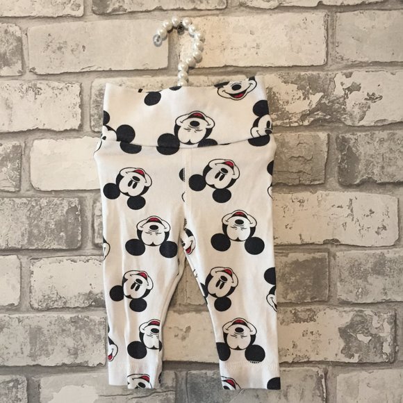 Baby Girl's Mickey Mouse Leggings Size 2-4 Months - Picture 1 of 4